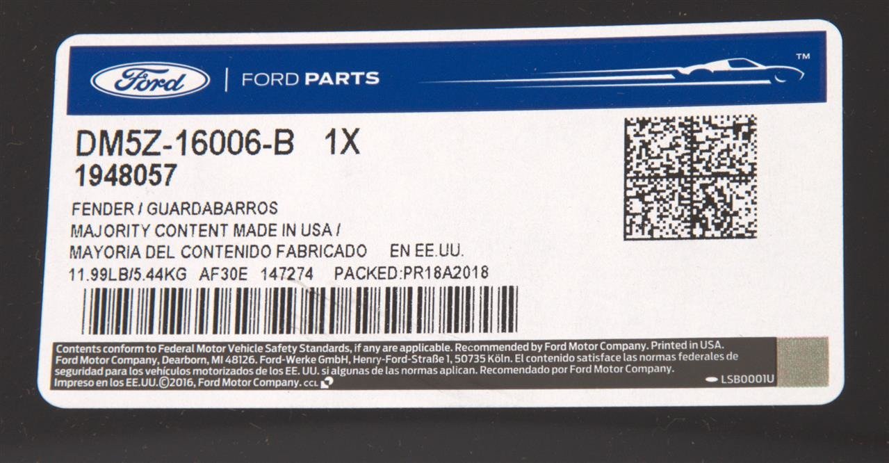 Predný ľavý blatník (pod nabíjanie) Ford C-Max Hybrid 2013–2019 - Image 3
