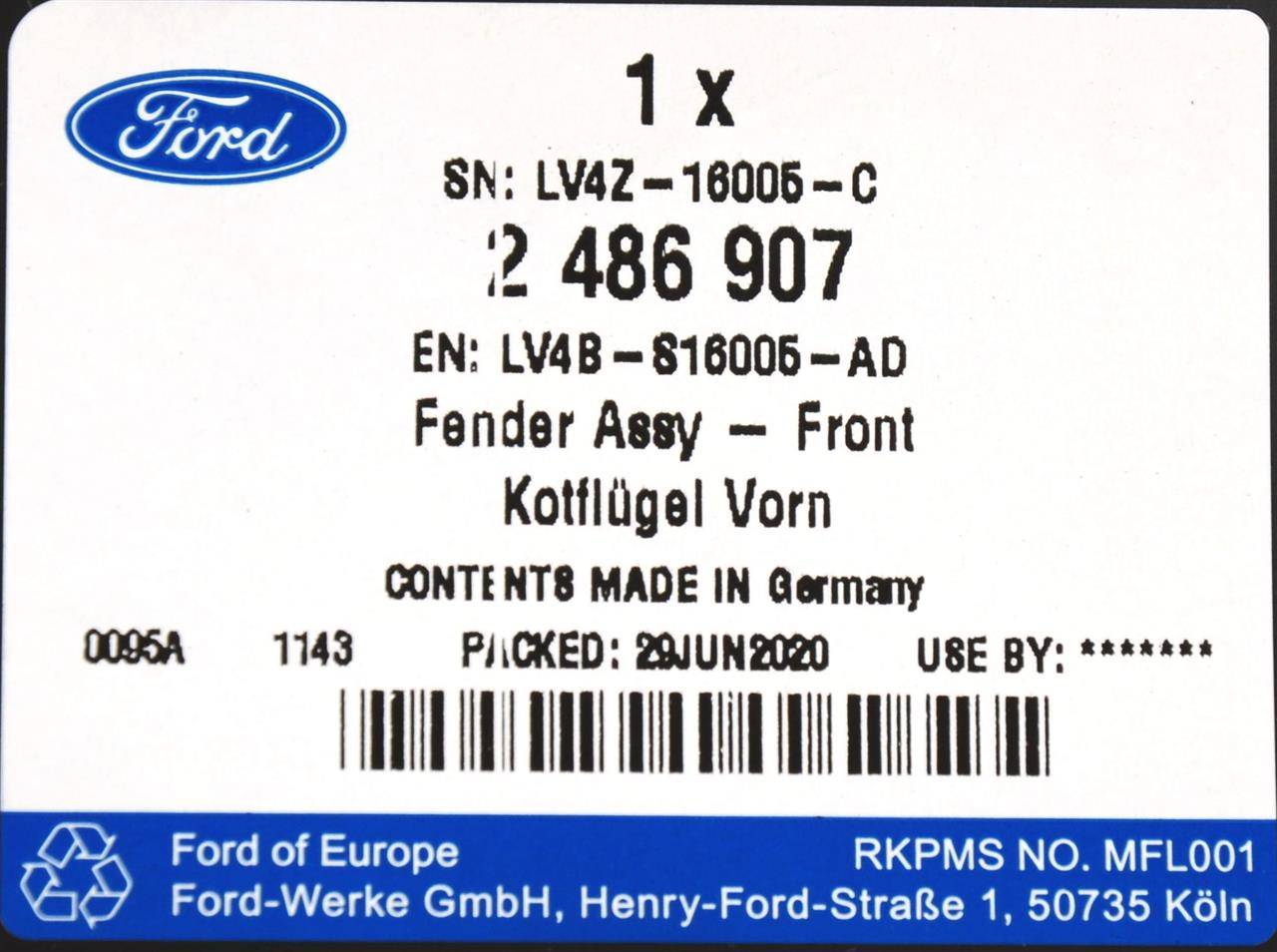 Predný pravý blatník Ford Kuga / Escape 2020+ - Image 4