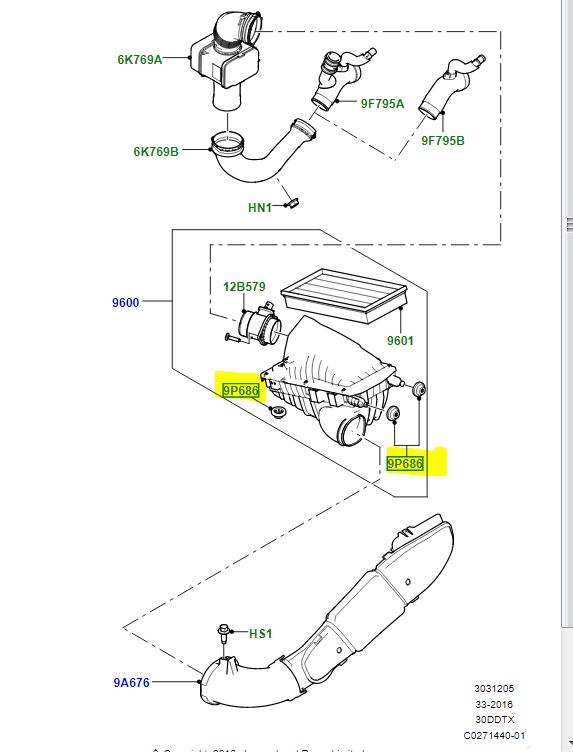Izolátor vzduchového filtra OEM LR000753 C2S6666 - Image 2