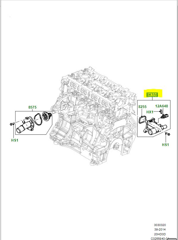 Adaptér výstupu chladiacej kvapaliny OEM LR057501 JDE28625 - Image 2