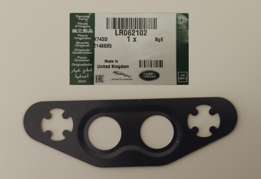 Tesnenie chladenia pre turbodúchadlo OEM Land Rover LR062102 JDE36139
