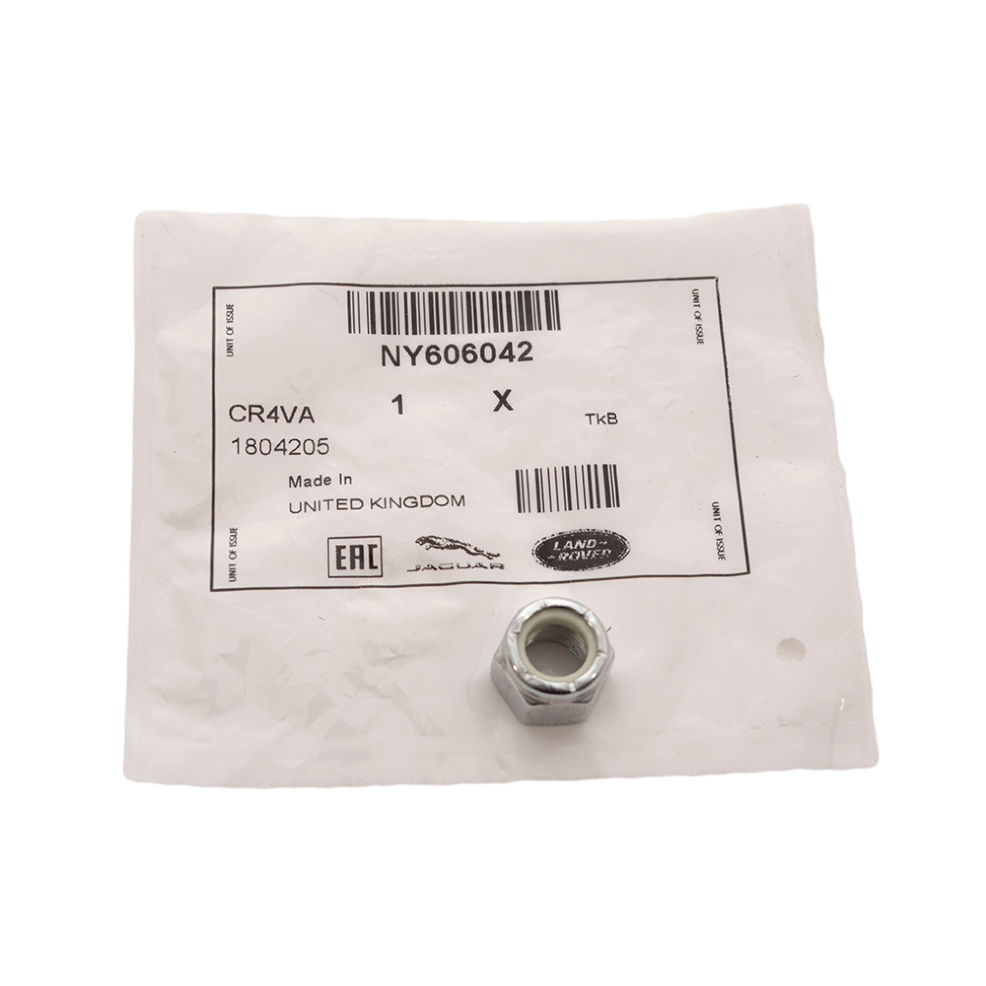 NY606042 - 3/8 UNF Hex Nylock Lock Nut for Land Rover Defender